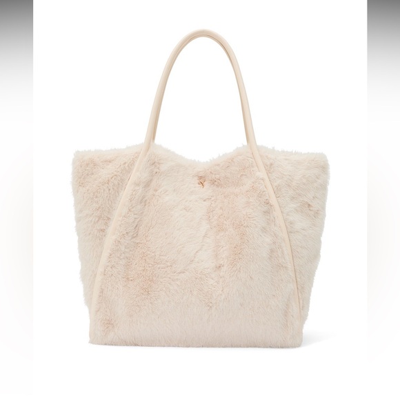 NEW Victoria Secret Faux Fur Tote Bag - Picture 1 of 6